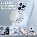 for iPhone 16 Pro Max Silicone Case Soft Protective Shockproof Magnetic Case Compatible MagSafe iPhone 16 Pro Max 6.9" Silicones Phone Case (Baby Blue)