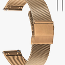 Stainless Steel Mesh Watch Band for Men Women, Quick Release Mesh Watch Straps  16mm Rose Gold
