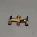 Garden Hose Splitter, 3/4 Rust and Freeze Resistant Outdoor Hose Manifold with 3 green Extra Long Handles Faucet Adapter-Heavy Duty Brass 3-Way Valve