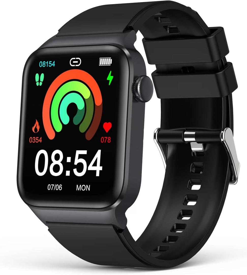 Smart Watch for Men Women,Fitness Tracker Bluetooth Call Watches with Heart Rate Monitor/Pedometer/Sleep Monitor,Activity Trackers with IP67 Waterproof100 Sport Mode,Smartwatches for Android iOS