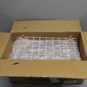 iSPECLE Freezer Organizer Bins - Fits 7 Cu.Ft Chest Freezer, 4 Pack Stackable Wire Baskets (14.7" Length), Heavy Duty Coated Deep Freezer Organizer, Rust Resistant for Frozen Food Sorting, White