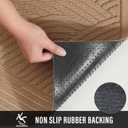 HIYARD Sturdy Front Door Mat, Absorbent Muddy Dirt Resist Welcome Door Mats Outdoor Indoor, Stain and Fade Resistant, Non-Slip Backing Entry Mat Low Profile Doormat for Entryway, 6036, Beige