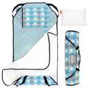Urban Infant Tot Cot Kids Nap Mat - Toddler Preschool Daycare Bedding Cover with Blanket and Pillow - Seattle