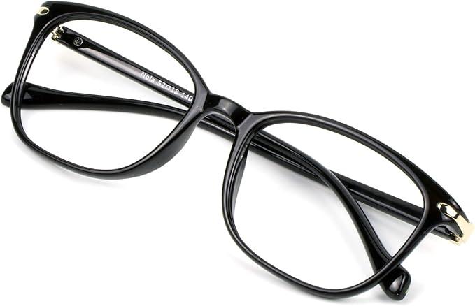 VisionGlobal Blue Light Blocking Glasses for Women/Men, Anti Eyestrain, Computer Reading, TV Glasses, Stylish Square Frame, Anti Glare(Tortoise,+1.50 Magnification) (04_nola_tortoise)