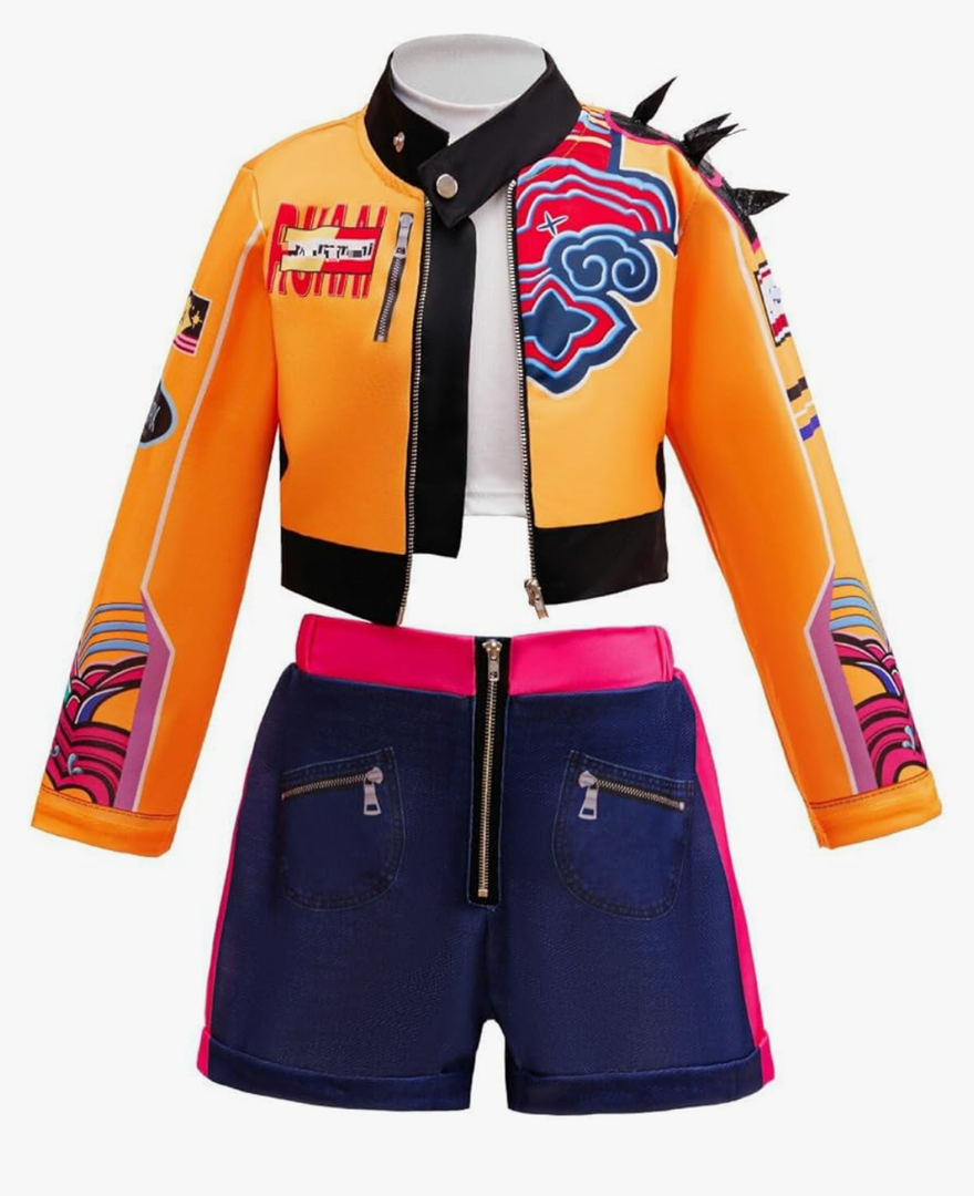 Girls Costume Outfit Kids 2025 Singer Fashion Outerwear & Shirt & Dress Party Clothes Birthday Gift 140