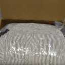 Dog Car Seat for Small Dogs, Portable Puppy Car Seat of Easy Installation, Fashionable Pet Carrier Bag with Large Pockets, Machine Washable Dog Booster Seat (Striped Khaki)