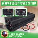 PumpSpy 2000W Sump Pump Battery Backup System, Safe Back Up System for Emergency and Power Outage, Superior Home Silent Sump Pump Backup Power Supply with Intelligent Cooling