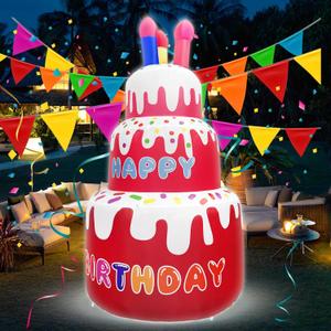 Inflatable 6FT Happy Birthday Cake Decorations, Light Up Sign, Perfect for Girl Birthday Gift Indoor Outdoor Yard Hdecoracin Inflable Feliz Cumpleaos Inflatable 6FT Happy Birthday Cake Decorations, Light Up Sign, Perfect for Girl Birthday Gift Indoor Outdoor Yard Hdecoracin Inflable Feliz Cumpleaos