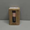 Large Travel Mug - Reusable Glass Coffee Mug - 18oz/530ml BPA-Free Hot Drink Travel Mug with Lid & Silicone Band (Gray and Pink, 18oz) (11.5 Ounces)