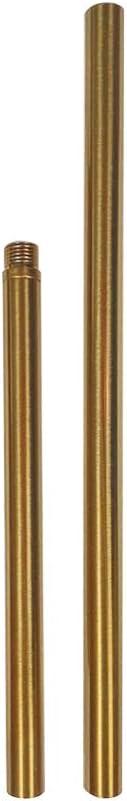 KCO Lighting M14 Threaded Extension Rod 7.89 and 11.8" Brass Gold Extension Rods Lighting Fixture Downrods Stems Chandelier Extension Rods