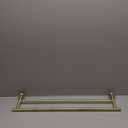 JQK Double Towel Bar 27 Inch, Brass Gold Useable Length 24 Inch 304 Stainless Steel Thicken 0.8mm Bath Towel Rack for Bathroom, Towel Holder Wall Mount, TB100L24-BG