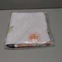 Easter Tablecloth 60 x 84 Inch, Buffalo Plaid Bunny Ear Foot Flowers & Polyester Table Cover for Spring Easter Holiday Party Dinner Table Decor