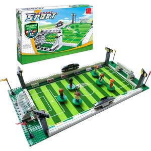 Soccer Field Building Blocks Set, Compatible with Soccer Lego Set, Soccer Stadium Toy Building Bricks, Football Sports Bord Game for Teens Kids Adults, Gifts for Boys & Girls - 401PCS