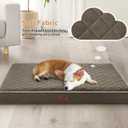 WNPETHOME Orthopedic Big Dog Beds Large Sized Dog, Waterproof Extra Large Dogs Bed with Removable Washable Cover, Multi-Needle Quilting Dogs Crate Bed