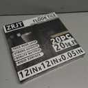 20-Pack Peel and Stick Vinyl Floor Tile Glossy 12x 12 inch, Strong Adhesive Stick on Floor Tiles for Bathroom, Renters, Kitchen, Polish Light Grey&White Marble (10 per Color)