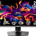 MSI MPG 272URX QD-OLED 27-inch 3840 x 2160 (UHD) Computer Monitor, 240Hz, Adaptive-Synch, HDMI, DP Port, VESA Mountable, Tilt, Speaker, 0.03ms, Black