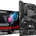 GIGABYTE B550 Gaming X V2 AMD AM4 ATX Motherboard, Supports Ryzen 5000/4000/3000 Series Processors, DDR4, 10+3 Power Phase, 2X M.2, PCIe 4.0, Front USB-C, GbE LAN, Q-Flash Plus, RGB Fusion