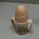 GROSMIMI Spill Proof no Spill Magic Sippy Cup with Straw with Handle for Baby and Toddlers, Customizable, PPSU, BPA Free 6 oz (Peach)