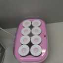 Conair Hot Rollers for Long, Medium & Short Hair, 8 Ceramic Flocked 2-Inch Heated Hair Rollers with Clips, Hot Curlers for Women, Volume & Curls, Lilac
