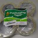 Duck Brand Standard Packaging Tape Refills - 4 Extra Long Rolls of Clear Packing Tape - Shipping, Mailing and Moving Supplies - 3" Core - 1.88 Inch x 100 Yards, Clear (240593)