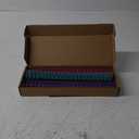 30Pcs Metal Double Loop Binding Wires Double Spiral Binding Ring Coil, 9/16" 23 Holes, 2:1 Pitch Cinch Binding Machine Wire for Teacher Student Document Notebook File Making (Iridescence)