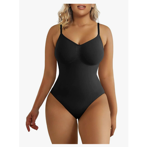 SHAPERX Women's Shapewear Bodysuit Tummy Control Body Shaper Seamless Sculpting Snatched Waist Body Suit XL 