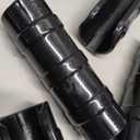 50 PCS Greenhouse Clips 3/4 inch Plastic Greenhouse Clamps 20mm Black ABS Snap Clamp Tube Clip Garden Buildings Tube Clip for Greenhouse Film Sunshade Nets Frame Shelters- Outer 0.95 inner 0.78