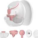 1 Pack M9 Full Set Breast Replacement Part for Momcozy Upgraded Mobile Flow | Upgraded M9, Including 21mm Flange, Red Valve, Diaphragm, Storage Bottle with Red Lip, Not Original Parts,1pc 21mm Overall