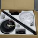 Mpayel Ceiling Fans with Lights, 56" Flush Mount Ceiling Fan with Light and Remote/APP Control, Low Profile, Modern Ceiling Fan Reversible, Dimmable, Noiseless, Black for Bedroom