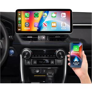 8Core 4G+64G 12.3 inch IPS Car Radio for Toyota RAV4 2018-2022, Rimoody Car Stereo with Android Carplay and Android auto GPS WiFi Mirror Link DSP-36 1920 * 720 Touchscreen BT/FM/RDS Backup Camera