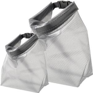 Waterproof Roll Top Dry Storage Bag, 2-Pack Lightweight Foldable Organizer Toiletry Bag, Multi-Purpose Dry Wet Separation Pouch for Travel, Commute, Gym, Swimming, Camping, Cosmetics, Fragile Items
