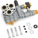 7108366 Pressure Washer Pump Manifold Replacement Kit Compatible with Simpson Cleaning Manifold for 510020 and 520006 Axial Cam Cleaning Pressure Washer Pump