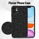 Lovmooful for iPhone 11 Case Cute Flower Floral Design-Black