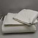 Asuexpect Oversized King Bedspread 128x120 Extra Wide Lightweight Bedding Set California King Bedspread Reversible Quilt Soft Coverlet for All Season, King/Cal King, 3 Piece, White Cream