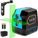 Laser Level, 100 feet Self Leveling Laser Level, Green Cross Line 360,Laser Measuring Tool,4 Brightness Adjustment, Picture Hanging Manual Self Leveling, IP54 Waterproof Battery Carrying Bag Included