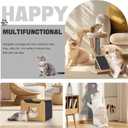 118"x15.8" Cat Climbing Wall Furniture Protector Carpet Mat, Cat Scratch Couch Furniture Protector, Adhesive Scratching Pad for DIY Cat Tree Shelf Couch Corner Post Replacement (Black)