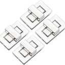 M METERXITY 4Pcs Purse Twist Lock (1.26 x 0.79 Inches, Silver)- Rectangular Purse Closure Twist Turn Lock Clasp Metal Clip Hardware Apply to DIY Handbag/Purse/Wallet/Leather Craft