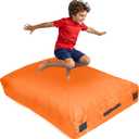 SaferBounce Crash Pad for Kids Sensory | Big 5Ft x 5Ft Or 3Ft x 4Ft | Autism Sensory Crash Mat for Jumping & Play | Crashpad | Soft Foam Landing Pad for Kids | Giant Pillow Mat | Climbing & Gymnastics (Small)