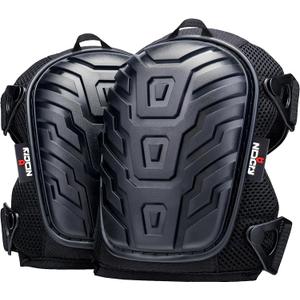 NoCry Professional Gel Knee Pads for Work with Soft Foam and Gel Cushion  Heavy Duty Cap, Reinforced Adjustable Straps, Military-Grade Rivets and Built-in Hang Loops  Perfect for Construction