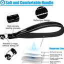HOMIMP Chew Proof Dog Leash for Medium Large Dogs, Reflective 6 FT Heavy Duty Metal Chain Dog Leashes with Soft Padded Handle, Anti Bite Durable Rope Leashes for Pitbull, Non Chewable