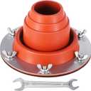 Tent Stove Jack Kit, Flexible Silicone Pipe Boot, High Temp Roof Flue Kit for Stove, Heat Resistant Roofing Pipe Flashing Kit for Bell Tent, Yurt, Wood Burner, Travel Stove