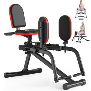 ERGOLIFE Hip Adduction Abduction Machine with 6 Resistances for Home/Office Gym, 2 in 1 Inner Thigh Exercise Equipment Buttocks Lifting Glute Machine for Men or Women
