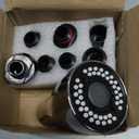 Kitchen Faucet Sprayer Head Replacement - Pull Down Faucet Spray Head with 15 Adapters, Pull Out Faucet Sprayer Nozzle, 3 Function Kitchen Tap Spray Spout Part Connector, Chrome