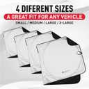 1-Piece Windshield Sunshade Foldable Car Front Window Sun Shade for Most Cars SUV Truck - Best Heat Shield Auto Reflector Cover - Blocks Max UV Rays & Keeps Your Vehicle Cool - Medium Fit