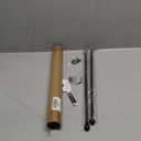 Premium Curtain Rod for French Doors, Kitchen Curtain & Small Window, 3/8 Inch Diameter, Adjustable 16-28", 2 Pack, Black