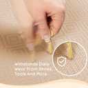 Ophanie Kitchen Mats for Floor, 3/4 inch Thick, 17x24 Anti Fatigue Cushioned Mat, Kitchen Rugs, Waterproof, Comfort Ergonomic Standing Mat for Office, Home, Sink, Beige Non-Slip Ridged Bottom
