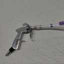 Tornado Dry Cleaning Gun with Brass Adjustable Air Flow Nozzle,Air Blower Gun Quickly Blasts Dirt and Dust from Surface Works with Air Compressor (Silver)