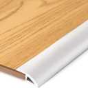 BNELL Carpet & Floor Edging Trim Strip,Self Adhesive-PVC Floor Transition Strip,Thresholds for Doorways with a Height Less Than 10 MM (6.56FT_White)