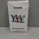 Zacro LED Reflective Vest Running Gear, 5 Lights Colors High Visibility Reflective Running Gear Rechargeable Light Up Running Vest for Walking Running Cycling, Adjustable for Men Women Kids (Blue)