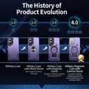 Camera Stand Case for Galaxy S25 Edge, [Compatible with MagSafe][Lens Cover] 2025 Version Military Grade Protective Soft Case for Samsung Galaxy S25 Edge 6.7" Men Women, Red (Purple)